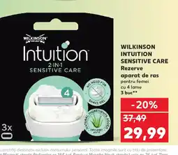 Kaufland WILKINSON Intuition Sensitive care Rezerve aparat de ras Ofertă