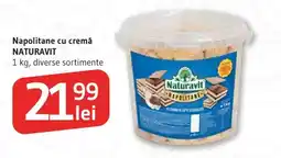Supeco Naturavit Napolitane cu cremă Ofertă