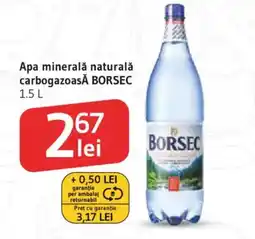 Supeco BORSEC Apa minerală naturală carbogazoasa Ofertă