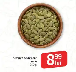 Supeco Seminţe de dovleac crude Ofertă