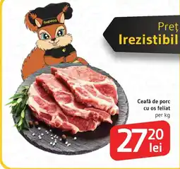 Supeco Ceafă de porc cu os feliat Ofertă