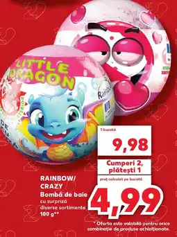 Kaufland Rainbow/ Crazy Bombă de baie Ofertă