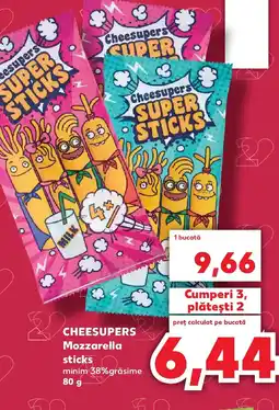 Kaufland CHEESUPERS Mozzarella sticks Ofertă