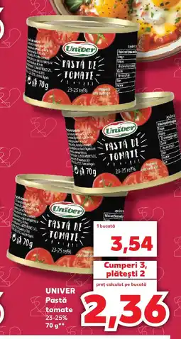 Kaufland UNIVER Pastă tomate Ofertă
