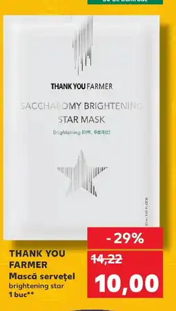 Kaufland Thank you Farmer Mască serveţel Ofertă