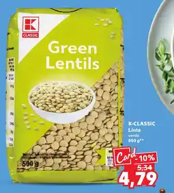 Kaufland K-CLASSIC Linte verde Ofertă