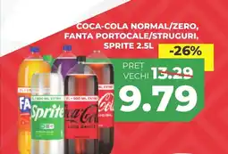 Simos Coca-cola normal/zero, fanta portocale/struguri, sprite Ofertă