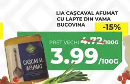 Simos Lia cascaval afumat cu lapte din vama bucovina Ofertă