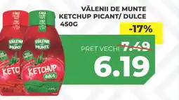 Simos Vălenii de munte ketchup picant/ dulce Ofertă