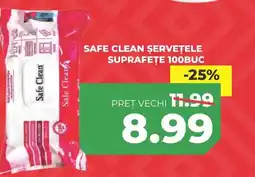 Simos Safe clean șervețele suprafeţe Ofertă