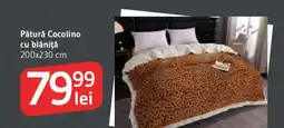 Supeco Pătură Cocolino cu blănițǎ Ofertă
