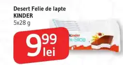 Supeco Desert Felie de lapte KINDER Ofertă