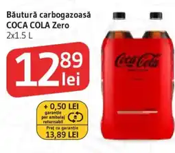 Supeco Băutură carbogazoasă COCA COLA Zero Ofertă