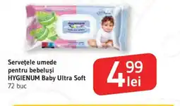 Supeco Serveţele umede pentru bebeluşi HYGIENUM Baby Ultra Soft Ofertă