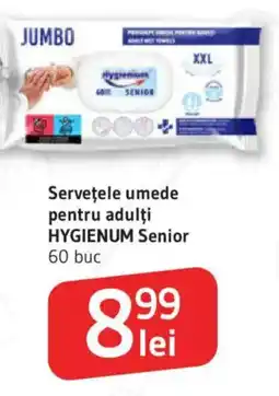 Supeco Serveţele umede pentru adulți HYGIENUM Senior Ofertă