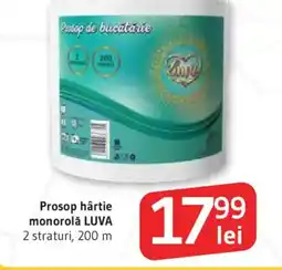 Supeco Prosop hârtie monorolǎ LUVA Ofertă