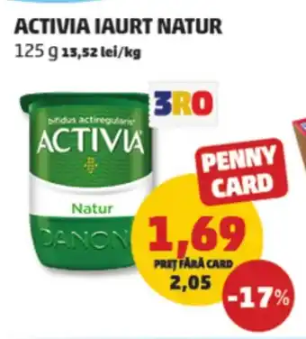 Penny Activia iaurt natur Ofertă