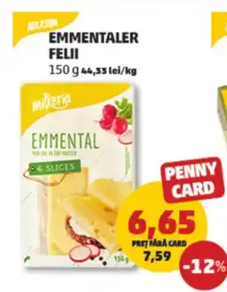 Penny Emmentaler felii Ofertă