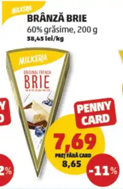Penny BRÂNZĂ BRIE 60% grăsime Ofertă