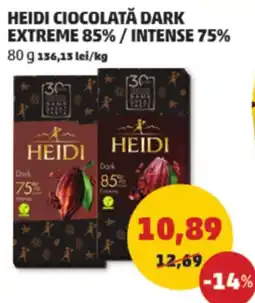 Penny Heidi ciocolată dark extreme 85% / intense 75% Ofertă