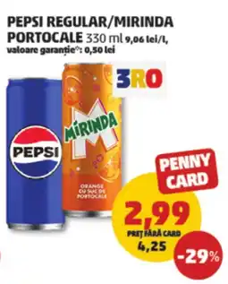 Penny Pepsi regular/mirinda portocale Ofertă