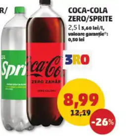 Penny Coca-cola zero/sprite Ofertă