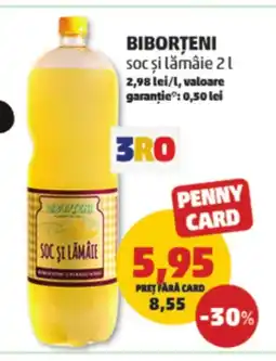 Penny BIBORTENI soc și lămâie Ofertă
