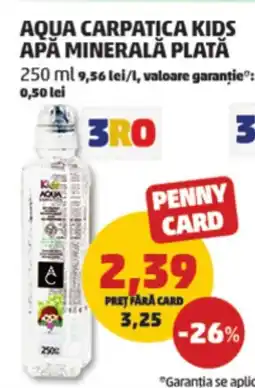 Penny Aqua carpatica kids apă minerală plată Ofertă