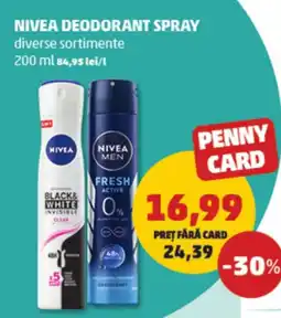 Penny Nivea deodorant spray Ofertă