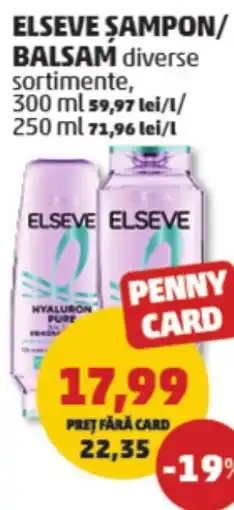 Penny Elseve șampon/ balsam Ofertă