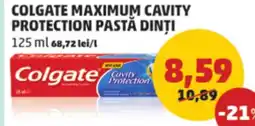 Penny Colgate maximum cavity protection pastă dinți Ofertă
