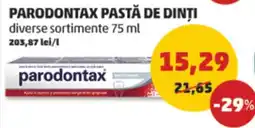 Penny Parodontax pastă de dinți Ofertă