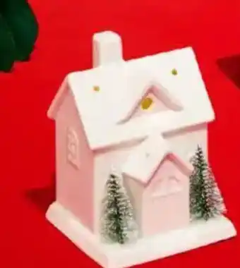 Kik Decorațiune căsuţă din ceramică cu LED Ofertă