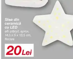 Kik Stea din ceramică cu LED Ofertă
