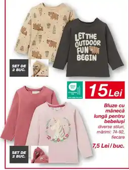 Kik Bluze cu mânecă lungă pentru bebeluşi Ofertă