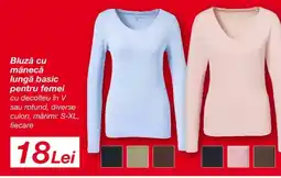 Kik Bluzǎ cu mânecă lungă basic pentru femei Ofertă