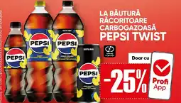 PROFI LA BĂUTURĂ RACORITOARE CARBOGAZOASĂ PEPSI TWIST Ofertă