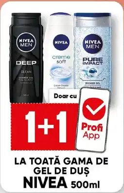 PROFI LA TOATĂ GAMA DE GEL DE DUŞ NIVEA Ofertă