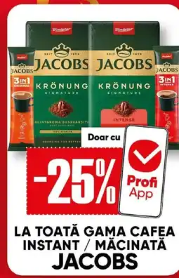 PROFI LA TOATĂ GAMA CAFEA INSTANT / MĂCINATĂ JACOBS Ofertă
