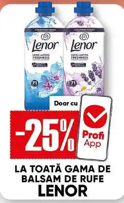 PROFI LA TOATĂ GAMA DE BALSAM DE RUFE LENOR Ofertă