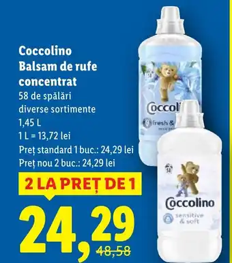 Coccolino Balsam de rufe concentrat