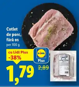 Lidl Cotlet de porc, fără os Ofertă