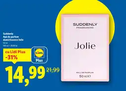 Lidl Suddenly Apă de parfum damǎ Essence Jolie Ofertă