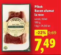 Lidl PIKOK Bacon afumat la rece Ofertă