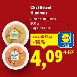 Lidl Chef Select Hummus Ofertă
