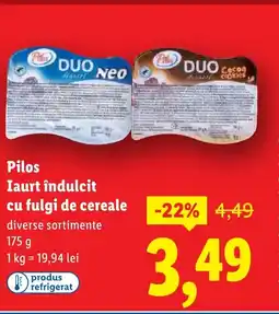 Lidl Pilos Iaurt îndulcit cu fulgi de cereale Ofertă