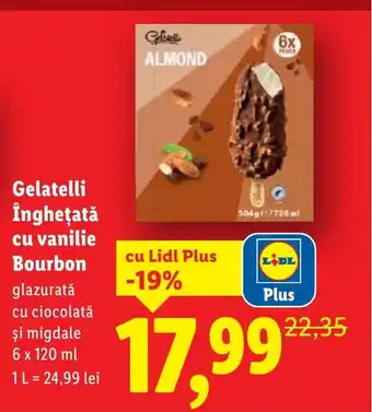 Gelatelli Îngheţată cu vanilie Bourbon
