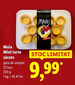 Lidl Maia Mini tarte sǎrate Ofertă