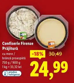 Lidl Confiserie Firenze Prăjitură Ofertă