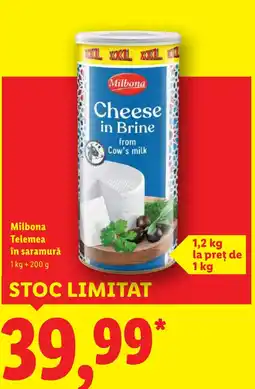 Lidl Milbona Telemea în saramură Ofertă